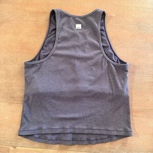 Vuori Pose Plyo Ribbed Tank in Azure
